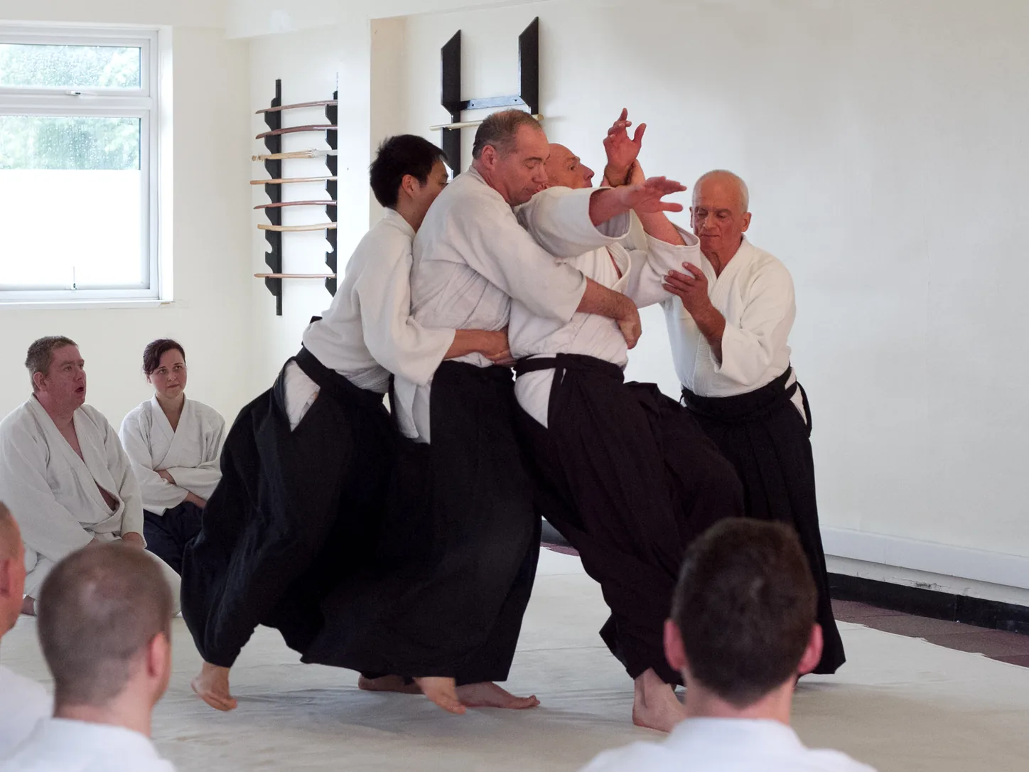 Pokaz technik z kilkoma partnerami, Dojo Aikido Harmonia