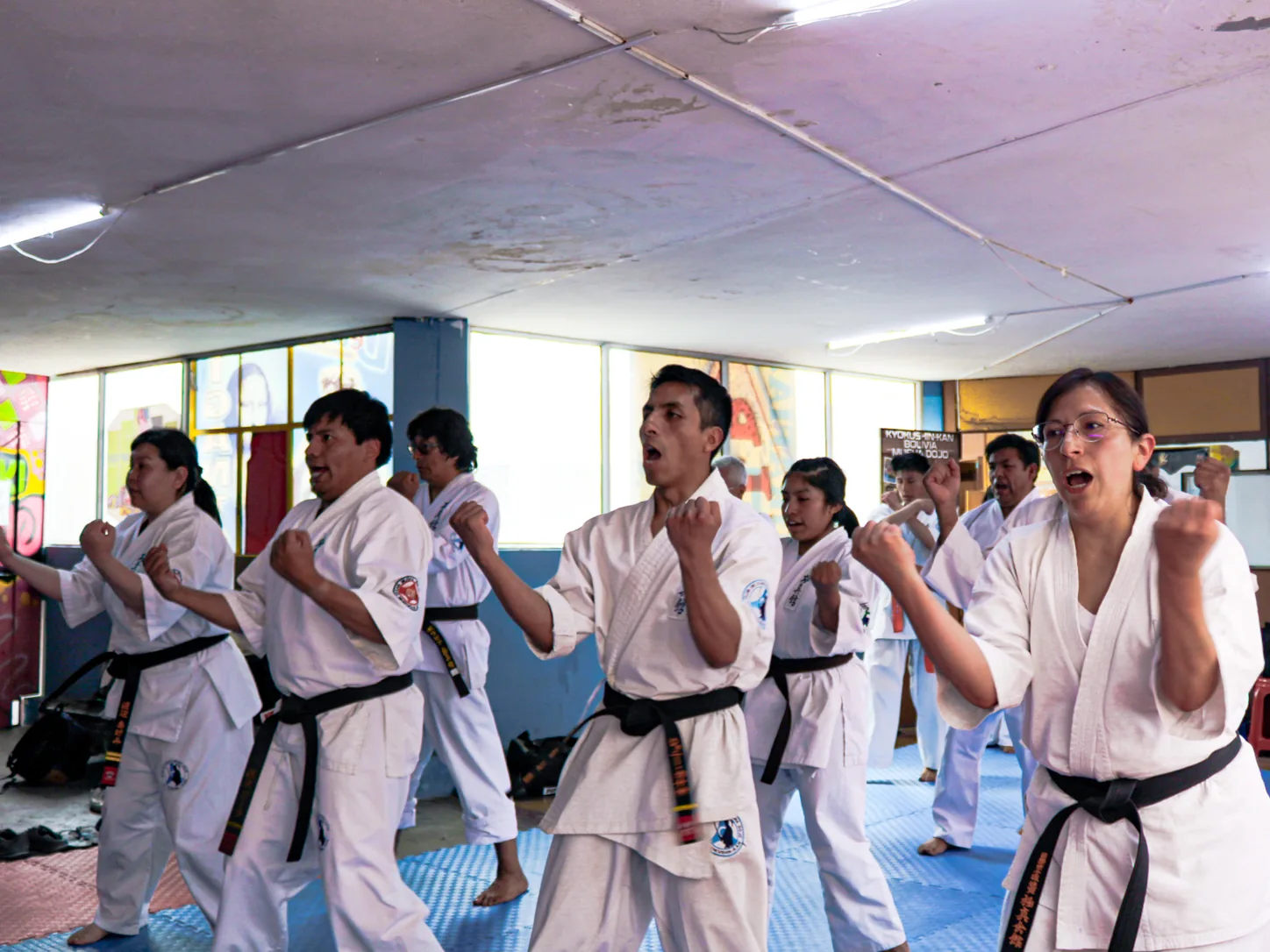 Kihon z kiai, Klub Karate Shodan